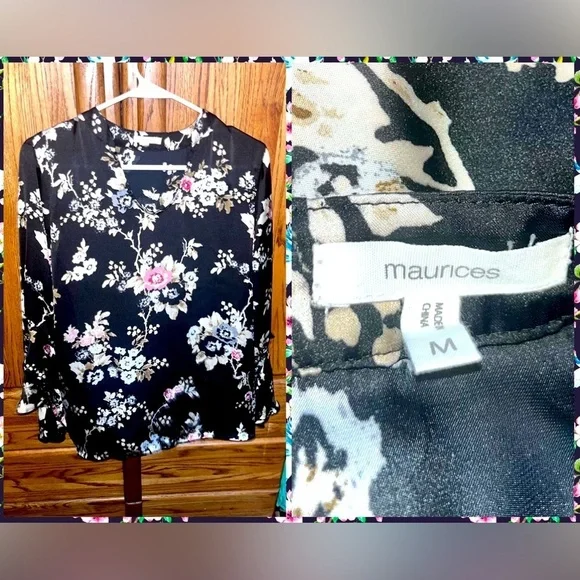 Ruffle Bell Sleeve Womens Blouse - Picture 2 of 6